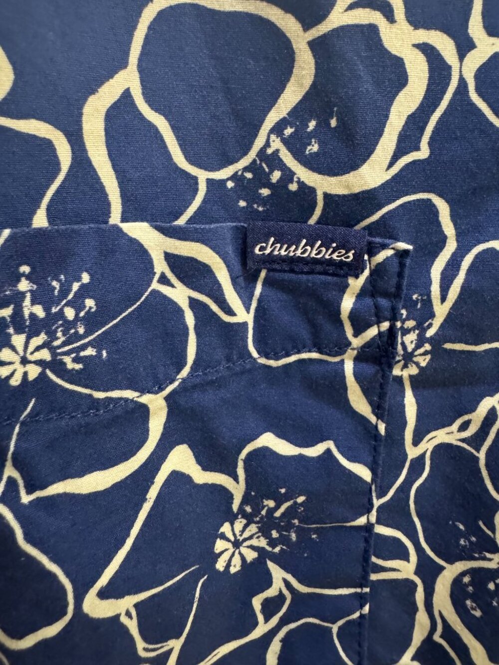 Chubbies Summer Print Shirt Blue – Casual Button Up – Size L - Picture 4 of 6